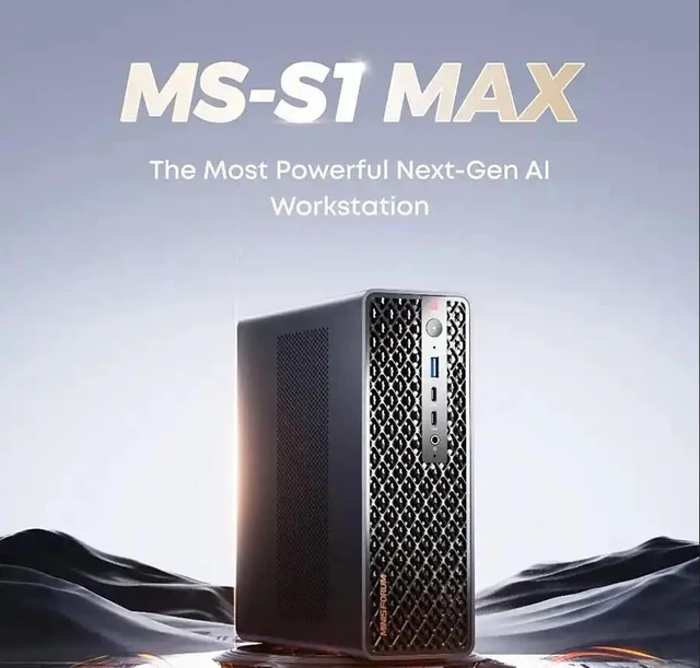 Alt view image 2 of 7 - MINISFORUM MS-S1 MAX 64GB Local AI Pilot Edition AMD Ryzen AI Max+ 395 AI Workstation