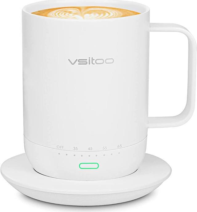 VSITOO Temperature Control Heated Coffee Mug S3PRO 14 Oz, Smart Self  Heating Travel Mug with Manual & APP Controlled Coffee Warmer, Rechargeable  and