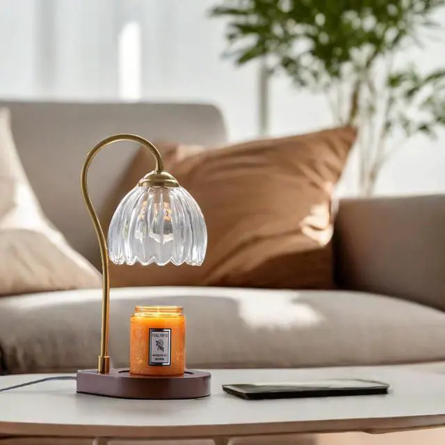 Alt view image 5 of 7 - Candle Warmer Lamp,Electric Candle Lamp Warmer with Timer&Dimmer, Wax Melt Warmer for Scented Jar Candles with 2 Bulbs,Gifts for Mom, Women,Birthday,Wedding,House Warming,Thanks Giving,Christmas