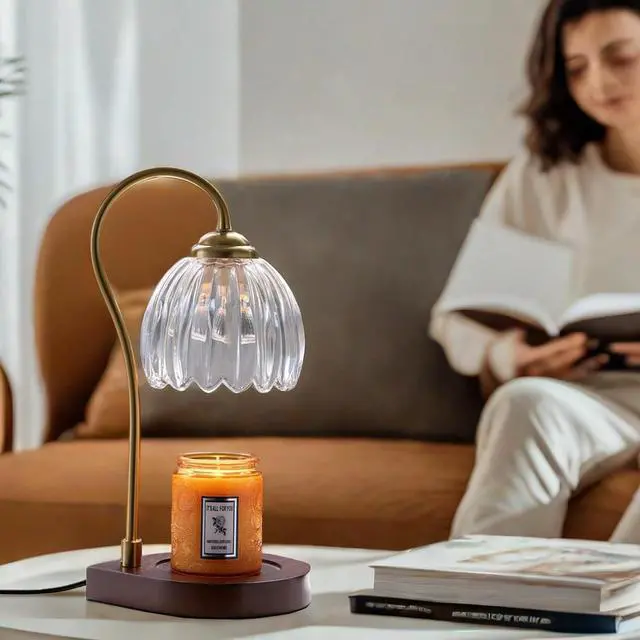 Alt view image 7 of 7 - Candle Warmer Lamp,Electric Candle Lamp Warmer with Timer&Dimmer, Wax Melt Warmer for Scented Jar Candles with 2 Bulbs,Gifts for Mom, Women,Birthday,Wedding,House Warming,Thanks Giving,Christmas