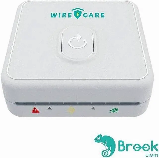 Main image of Brook Livin WIRECARE - Self-Exam Socket, Electrical Outlet, Receptacle, Wiring, LED Lights Show Socket Safety Status, Measure Resistance, Fire Prevention, Plug-in House Protector