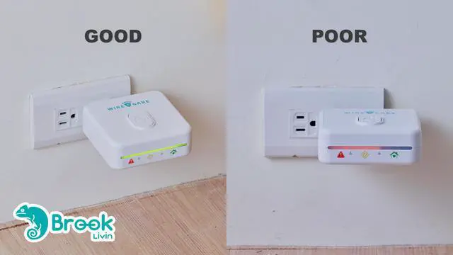 Alt view image 6 of 6 - Brook Livin WIRECARE - Self-Exam Socket, Electrical Outlet, Receptacle, Wiring, LED Lights Show Socket Safety Status, Measure Resistance, Fire Prevention, Plug-in House Protector