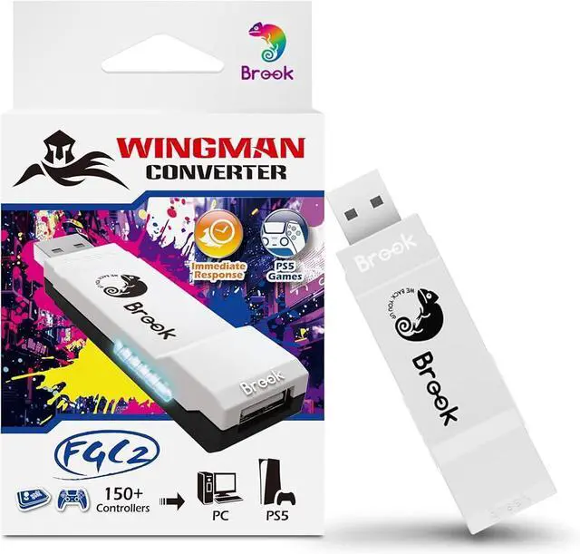 Main image of Zeroplus | Brook Wingman FGC2 Converter Arcade Joystick Adapter Gamepad for PS5 & PC, Supports All PS5 Games