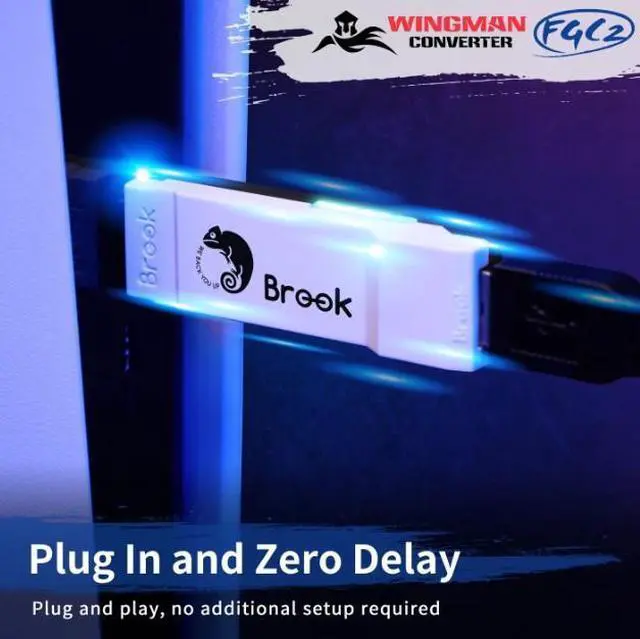 Alt view image 4 of 6 - Zeroplus | Brook Wingman FGC2 Converter Arcade Joystick Adapter Gamepad for PS5 & PC, Supports All PS5 Games