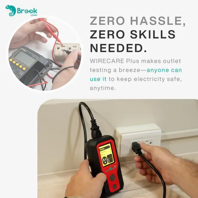 Alt view image 6 of 7 - Brook Livin | Wirecare Plus | Fire Prevention Device | Fire Safety Detection, Early Warning Device, Electrical Fire Protection for Home Appliances, Automatic Data Panel Fire Protection
