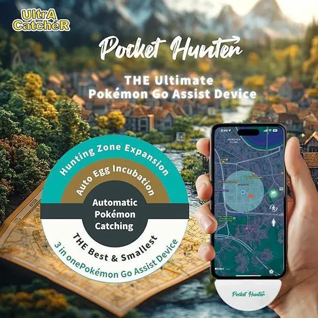 Alt view image 2 of 7 - Zeroplus | Pocket Hunter Monster Catcher: USB Type-C Game Accessory, Compatible with Location Based Games, White