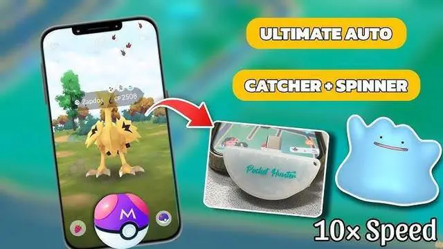 Alt view image 7 of 7 - Zeroplus | Pocket Hunter Monster Catcher: USB Type-C Game Accessory, Compatible with Location Based Games, White