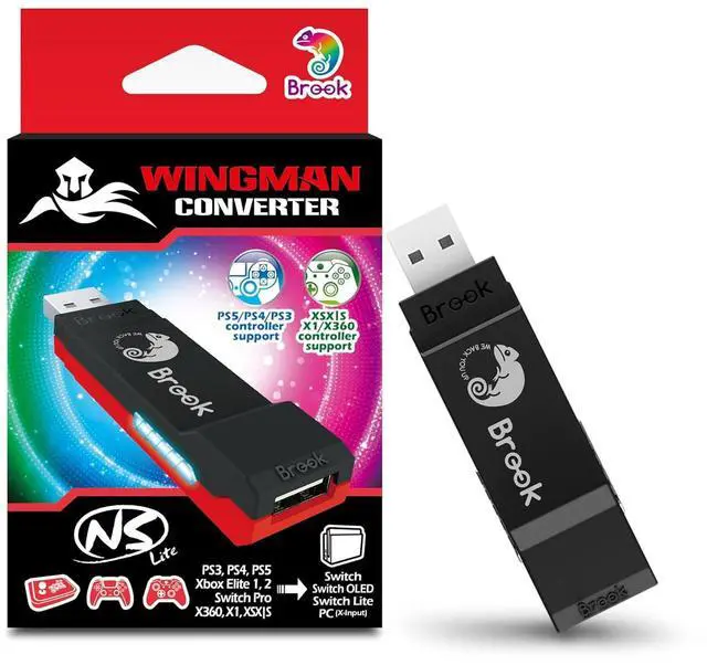 Main image of Zeroplus | Brook Wingman NS Lite Converter- Support Xb Series X/S/One/360, PS5/PS4/PS3, Xb Elite 1/2, NS Pro Controllers on NS, NS 2 & PC Gaming Console, Supports Remap, Macro & Adjustable Turbo