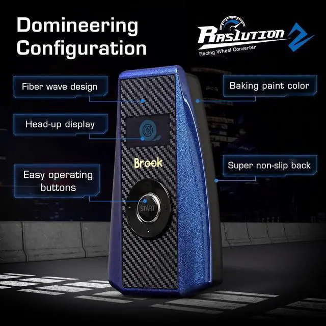 Alt view image 6 of 7 - Zeroplus | Brook Ras1ution 2 - Racing Wheel Converter for Racing Games on Original PS3/PS4/PS5/NS Consoles