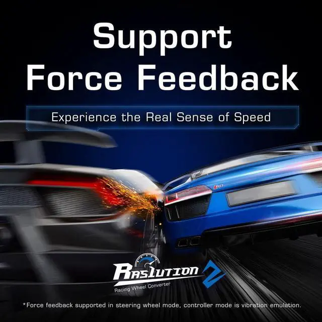 Alt view image 7 of 7 - Zeroplus | Brook Ras1ution 2 - Racing Wheel Converter for Racing Games on Original PS3/PS4/PS5/NS Consoles