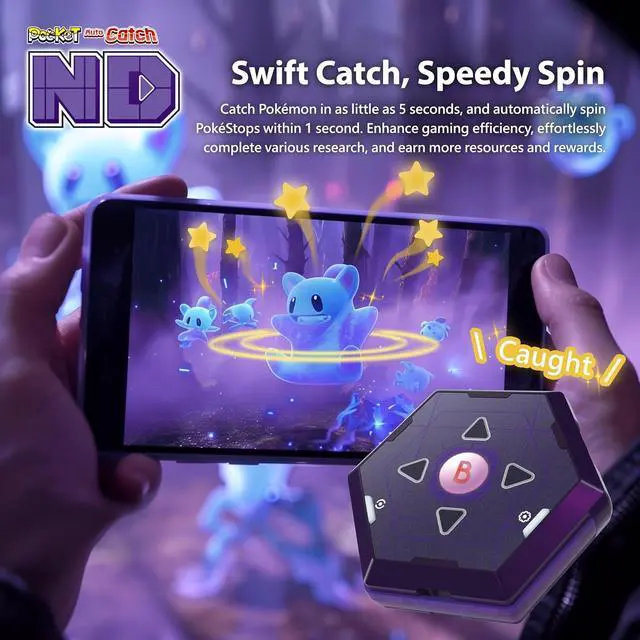 Alt view image 5 of 7 - Zeroplus | Brook Auto Catch ND  Effortless Auto Catcher for Seniors & Kids | Hyper Tap for Instant Pocket Monster Play | Compact and Hands-Free