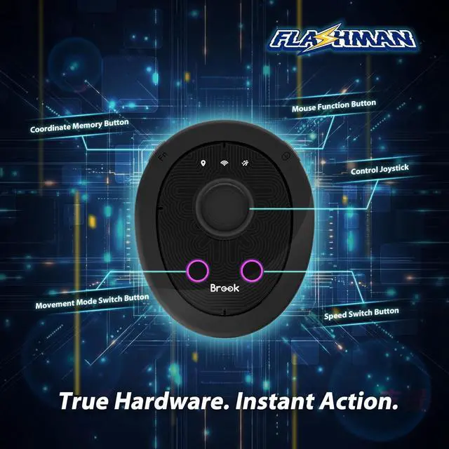 Alt view image 3 of 7 - Brook Flashman Virtual GPS Joystick for iPhone, Bluetooth Location Controller with Teleport, Smart Roaming, Route Cruise, Coordinate Sharing, No Jailbreak