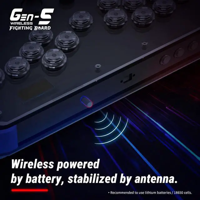 Alt view image 5 of 7 - Brook Gaming Gen5W Fighting Board Wireless Compatible Controller Board for P5, PC & Steam Deck | Ultra-Low Latency | Turbo, Macro & RGB Customization
