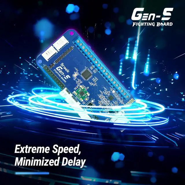 Alt view image 3 of 7 - Brook Gaming GEN 5 Fighting Board Multi-Platform Support for PS5, PS4, NS & PC Ultra-Fast Input for Competitive Play