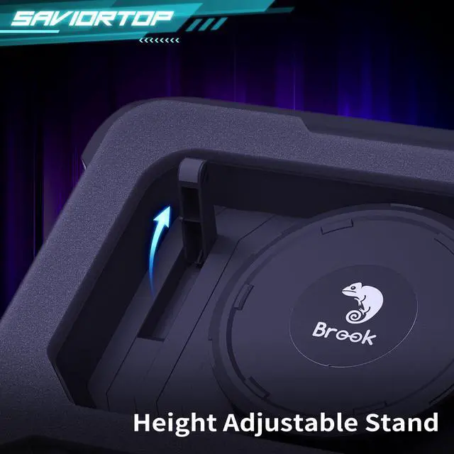 Alt view image 5 of 7 - Saviortop Gaming Laptop Cooling Pad & Wirecare: High-Speed 3500 RPM Laptop Cooler with Turbo Fan, RGB Cooling Stand for 10-19 Inch Laptops, Touch Control, USB-C Hub & Circuit Impedance Wiring Tester