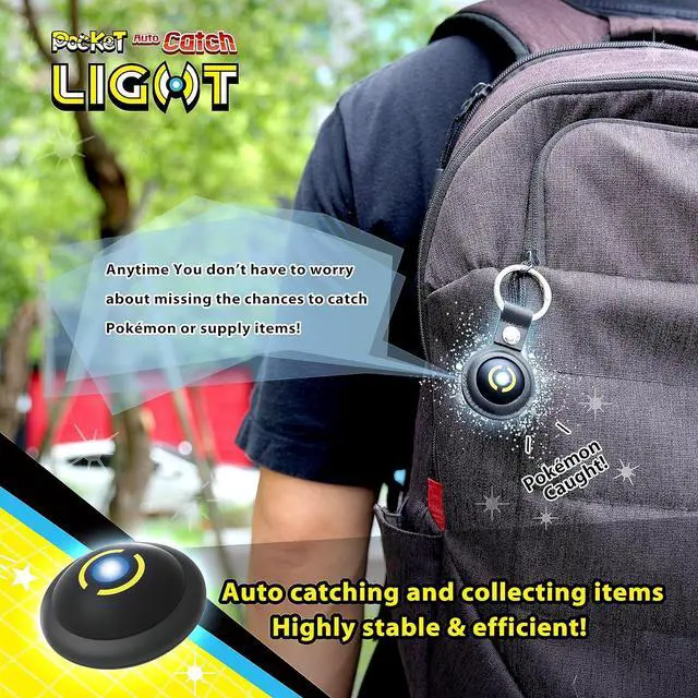 Alt view image 2 of 7 - Brook Gaming Pocket Auto Catch Light & WireCare Outlet Tester: Dual Accounts Auto Catcher for Pocket Monsters, Lightest Auto Catch Device, Bluetooth, Fast Auto Spin & Catch for iOS & Android