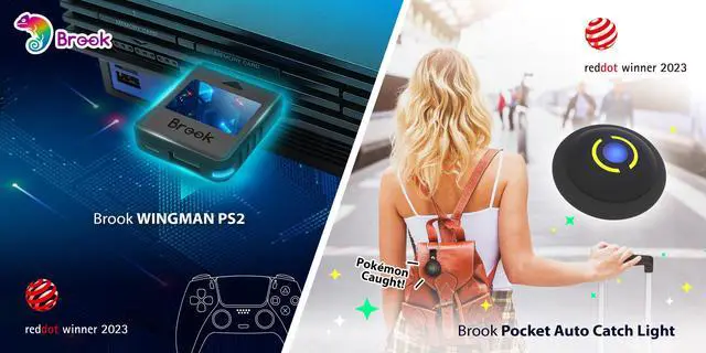 Alt view image 3 of 7 - Brook Gaming Pocket Auto Catch Light & WireCare Outlet Tester: Dual Accounts Auto Catcher for Pocket Monsters, Lightest Auto Catch Device, Bluetooth, Fast Auto Spin & Catch for iOS & Android