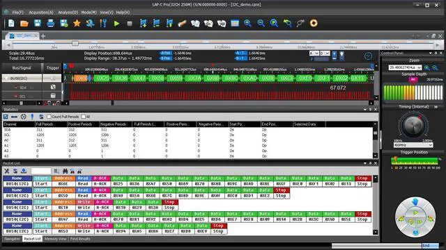 Alt view image 5 of 7 - (Italy Version) Zeroplus High Speed Logic Analyzer LAP-C Pro 32064M: Record Digital Signals Easy & Wirecare | LED Lights Show Wires & Sockets Safety Status