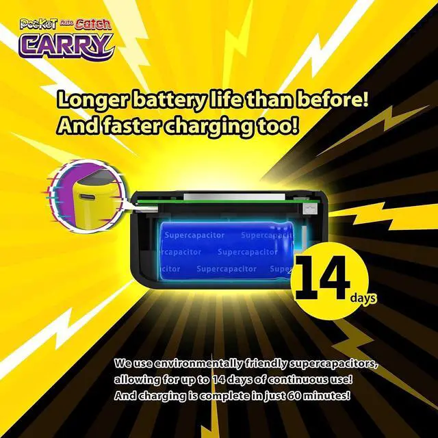 Alt view image 4 of 7 - Brook Pocket Auto Catch Carry for Poke Go (Yellow) for Dual Accounts Ver 2026 & Brook Livin Wirecare: Small device evaluates electrical wiring ensuring circuit safety by simply plugging outlets