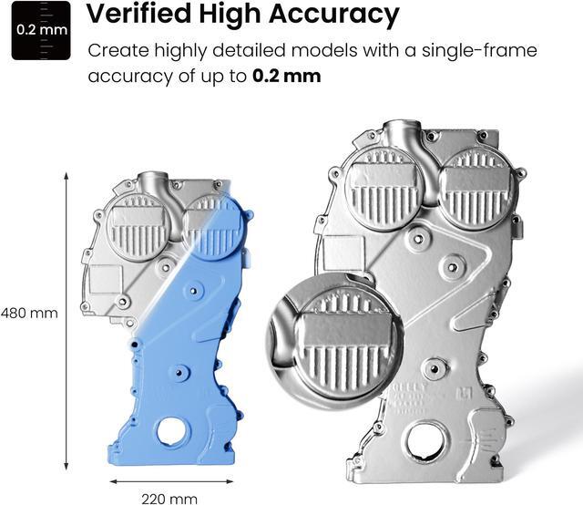 Alt view image 2 of 7 - Revopoint INSPIRE 3D Scanner Full Color Scanning for 3D Printing and Modeling, Portable Handheld Scanner with 18 FPS Quick Scan, 0.2mm Accuracy