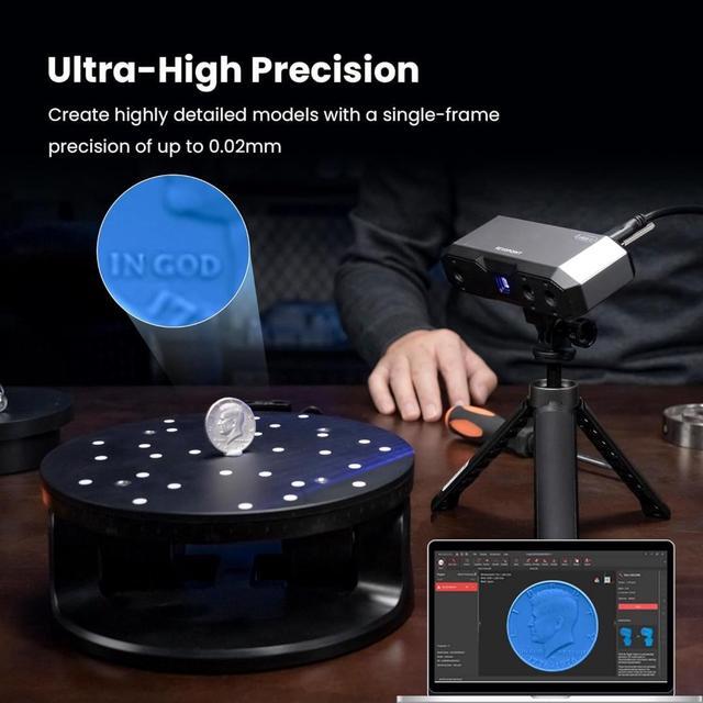 Alt view image 2 of 7 - Revopoint MINI 2 3D Scanner 0.02mm High Precision for Small Objects Color Scanning - Advanced Package