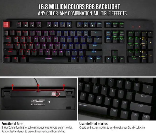 Alt view image 7 of 8 - glorious modular mechanical gaming keyboard - tenkeyless tkl (87 key) - rgb led backlit, brown switches, hot swap switches (bla