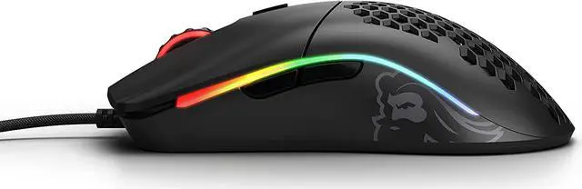 Alt view image 6 of 6 - Glorious Gaming Mouse - Model O Minus 58 g Superlight Honeycomb Mouse, Mouse with Lights -Matte Black Mouse, USB Gaming Mouse