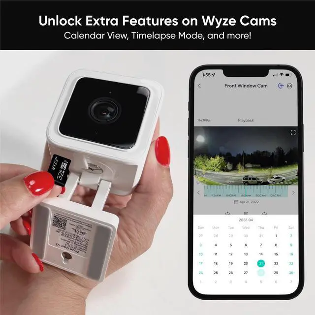 Alt view image 6 of 6 - Wyze Labs Expandable Storage 32GB MicroSDHC Card Class 10, Black - WYZEMSD32C10