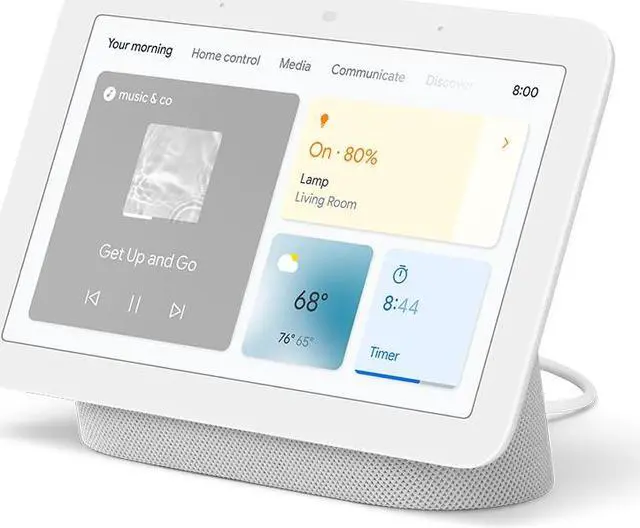 Alt view image 2 of 13 - Google Nest Hub with Google Assistant (2nd Generation), Chalk - OEM