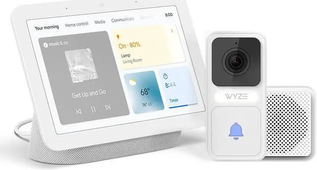 Alt view image 5 of 13 - Google Nest Hub with Google Assistant (2nd Generation), Chalk - OEM