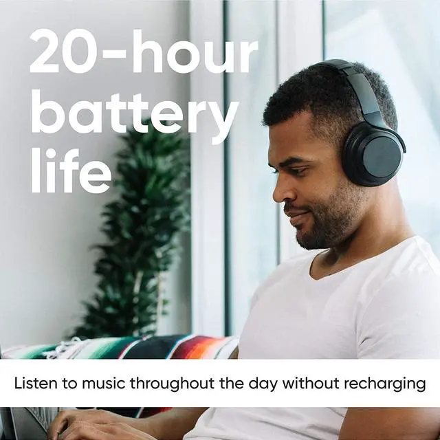 Alt view image 4 of 7 - Wyze Noise-Cancelling Headphones Black / With Travel Case - Health & Lifestyle