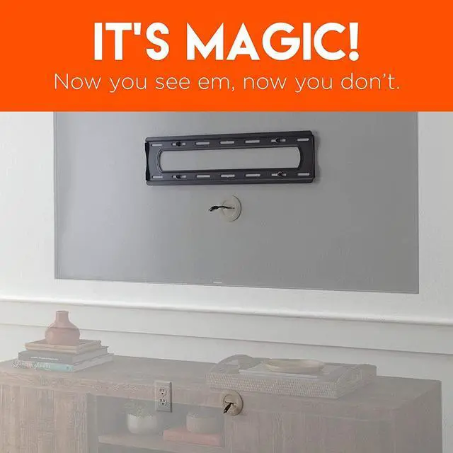 Alt view image 2 of 7 - ECHOGEAR TV Cord Hider for Wall Mounted TV - White Cable Management Kit Hides TV Wires Behind The Wall- Includes 2 Pass Throughs, Locking Brackets, and Hole Saw Drill Attachment for Easy Install