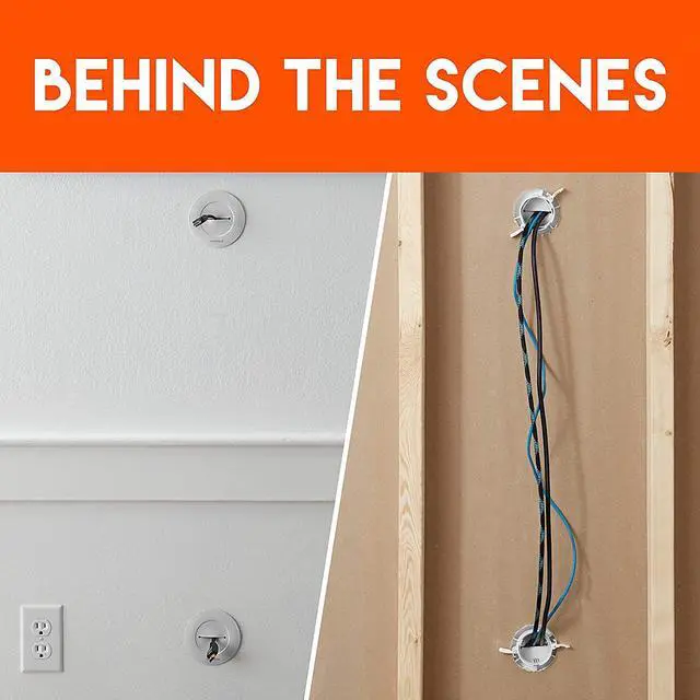 Alt view image 4 of 7 - ECHOGEAR TV Cord Hider for Wall Mounted TV - White Cable Management Kit Hides TV Wires Behind The Wall- Includes 2 Pass Throughs, Locking Brackets, and Hole Saw Drill Attachment for Easy Install