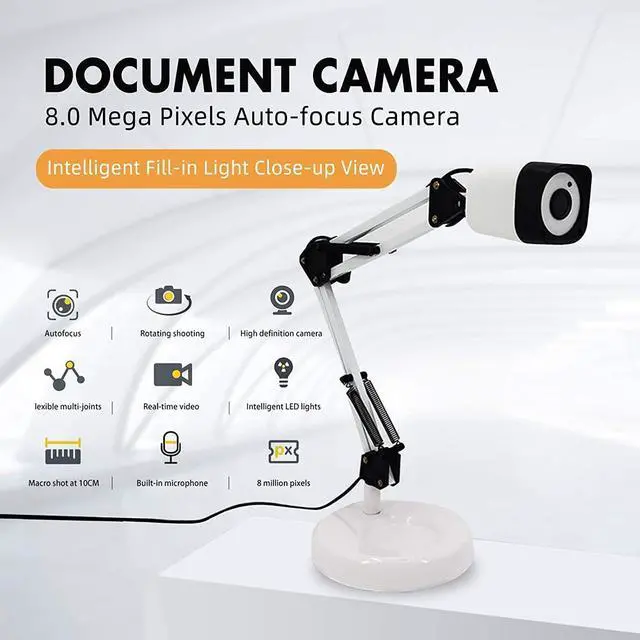 Alt view image 2 of 3 - 8MP Auto Focus Document Scanner Camera & Webcam - Teacher Classroom Demos K913AF