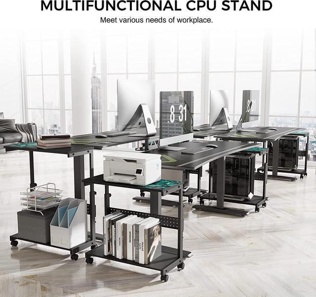 CPU Tower Hanger For Standing Desk - Sit Stand Desk CPU Tower Mount -  MojoDesk