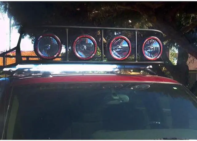 Alt view image 6 of 7 - 9 inches 4x4 Off Road 6000K 55W Xenon HID Fog Lamp Light Flood+Spot (4pcs)