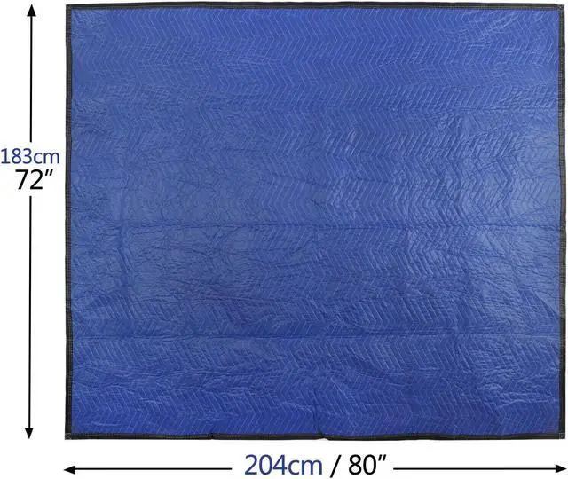 Alt view image 7 of 7 - 4 X 12 Pack Moving Blankets 80" x 72" Packing Quilted Shipping Furniture Pads