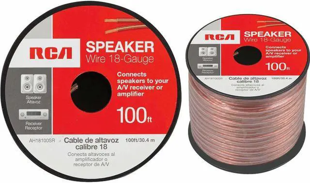 Main image of RCA 100ft 18-Gauge Speaker Wire  	
AH18100SR