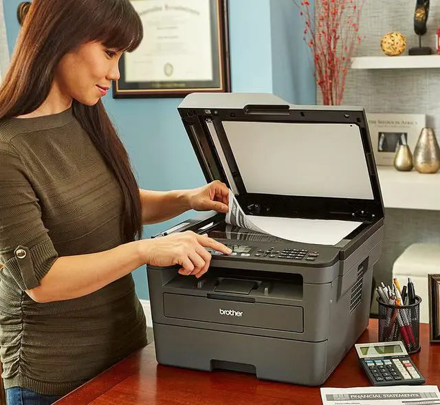 Alt view image 7 of 7 - Brother Premium MFC-L2690DW Compact Monochrome All-in-One Laser Printer