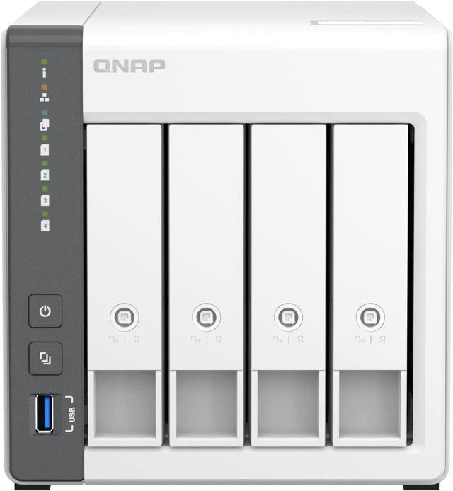  QNAP TS-433-4G-US 4 Bay NAS with Quad-core Processor, 4 GB DDR4  RAM and 2.5GbE Network (Diskless) : Electronics