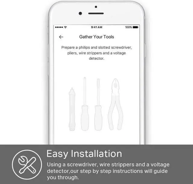 Alt view image 7 of 7 - Kasa Smart Plug KP200, In-Wall Smart Home Wi-Fi Outlet Works with Alexa, Google Home & IFTTT, No Hub Required, Remote Control, ETL Certified , White, 1 Pack