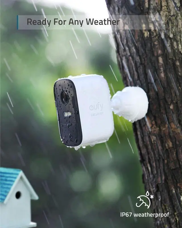 Alt view image 6 of 6 - eufy Security, eufyCam 2C Wireless Home Security Camera System, 180-Day Battery Life, HD 1080p, IP67 Weatherproof, Night Vision, Compatible with Amazon Alexa, 3-Cam Kit, No Monthly Fee