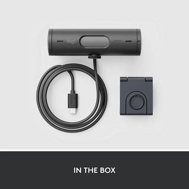 Alt view image 7 of 7 - Logitech Brio 501 Full HD Webcam with Auto Light Correction, Auto-Framing, Show Mode, Dual Noise Reduction Mics, Webcam Privacy Cover, Works with Microsoft Teams, Google Meet, Zoom - Black