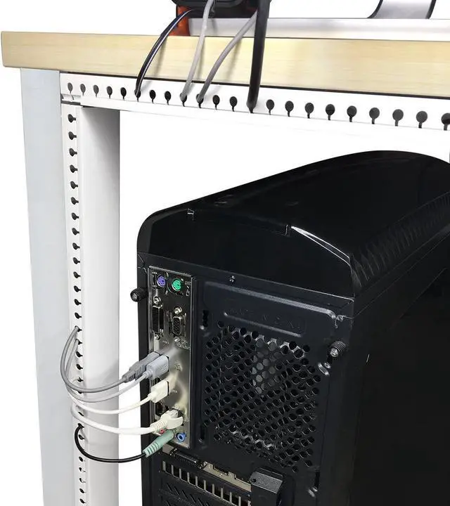 Alt view image 5 of 7 - Cable Raceway Kit, Stageek Cable Management System Kit Open Slot Wiring Raceway Duct with Cover, On-Wall Cable Concealer Cord Organizer to Hide Wires Cords for TVs, Computers - 9x15.4inch,White