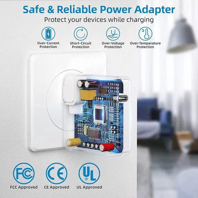 Alt view image 5 of 7 - Mac Book Pro Charger - 118W USB C Charger Power Adapter Compatible with MacBook Pro 16, 15, 14, 13 Inch, MacBook Air 13 Inch, iPad Pro 2021/2020/2019/2018 and All USB C Device, 7.2ft USB C to C Cable