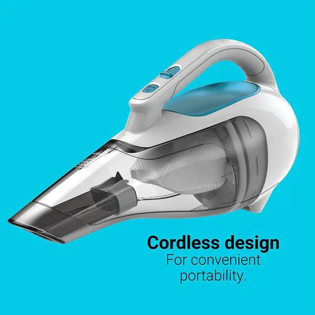 Alt view image 4 of 6 - BLACK+DECKER dustbuster Cordless Handheld Vacuum, Flexi Blue/Grey/White (HHVI315JO42)