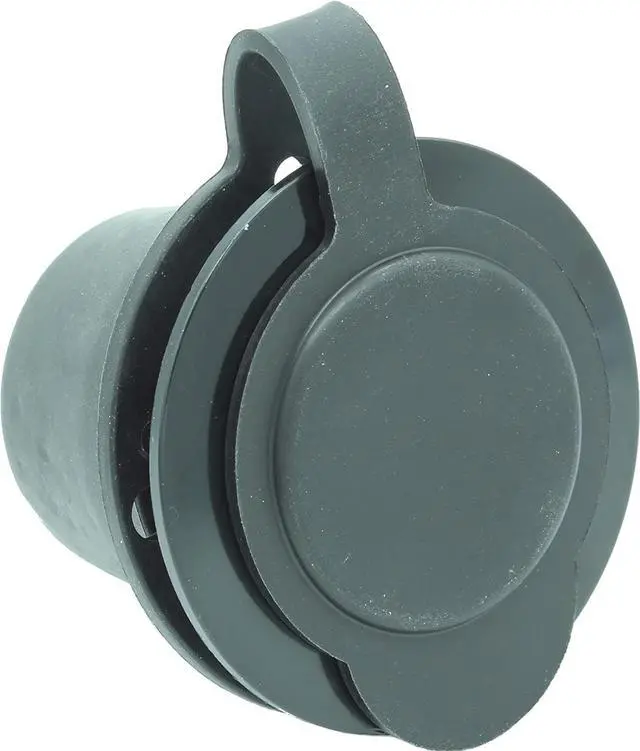 Alt view image 3 of 6 - 15A Weatherproof Outdoor Power Outlet by Journeyman-Pro 15 Amp 125 Volt NEMA 5-15R Receptacle Kit with Integrated 20" Extension Cord + Waterproof Rubber Cover (GCR1-BLACK)