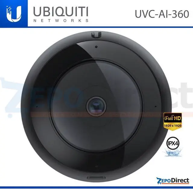 Alt view image 2 of 6 - Ubiquiti Networks UniFi Protect AI 360 IPX4, PoE Security Camera UVC-AI-360
