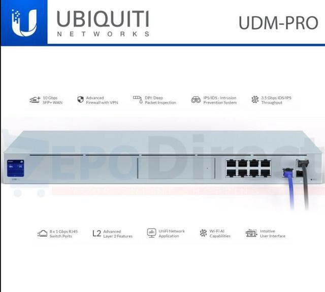 Ubiquiti Networks UDM-PRO 10G SFP+ Dream Security Gateway Machine Enterprise Pro