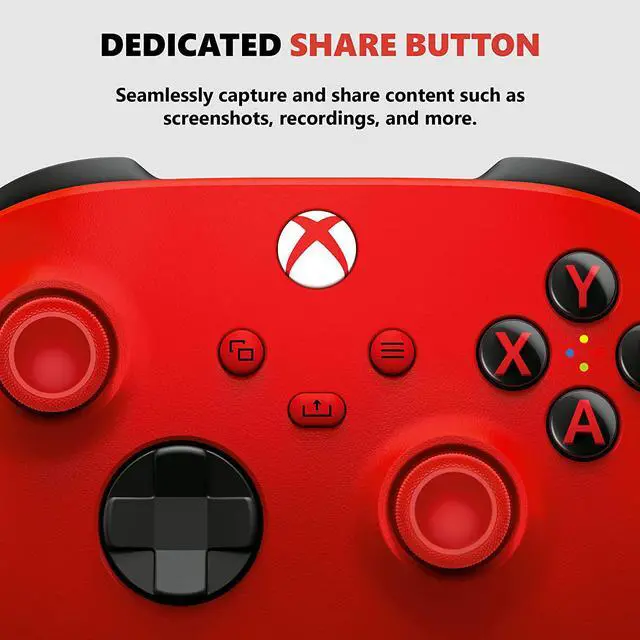 Alt view image 2 of 6 - Xbox Core Wireless Controller  Pulse Red